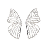 Hollow Big Butterfly Stud Earring for Women Angel Wing Pendant Earrings Statement Jewelry Christmas Gift New Korean Fashion daiiibabyyy