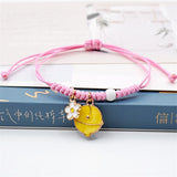 2021 New Cute Cartoon Little Girl Bracelet Accessories Jewelry Unisex Retractable Pendant Flower Pineapple Bracelet Gift Party daiiibabyyy