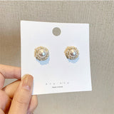 Earrings for Women Pearl Crystal Resin Earrings Jewelry Accessories Wholesale  Stud Earrings Women  Butterfly Jewelry daiiibabyyy