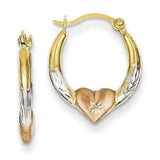 Gorgeous Fashion Silver Gold Filled Hoop Earrings Women Personality Heart Shaped Earrings for Women Bridal Engagement Jewelry daiiibabyyy