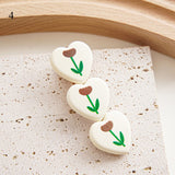 1PCS Fashionable Heart Girls Hair Clips Sweet Tulip Flower Cartoon Bear Baby Hairpins Cute Beautiful Geometry Hair Accessories daiiibabyyy