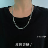 Stainless Steel Chain Necklaces for Women Men Long Hip Hop Necklace on The Neck Fashion Jewelry Accessories Friends Gifts daiiibabyyy