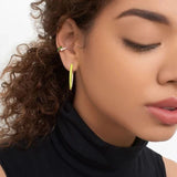 Daiiibabyyy no piercing ear cuff colorful cubic zirconia simple clip earring cuffs