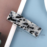 Fashion Geometric Rectangle Hair Clips Leopard Print Floral Barrettes Women Hairpins Bangs Clips Acetate Resin Hair Accessories daiiibabyyy