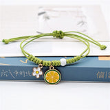 2021 New Cute Cartoon Little Girl Bracelet Accessories Jewelry Unisex Retractable Pendant Flower Pineapple Bracelet Gift Party daiiibabyyy