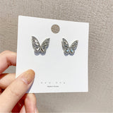 Earrings for Women Pearl Crystal Resin Earrings Jewelry Accessories Wholesale  Stud Earrings Women  Butterfly Jewelry daiiibabyyy