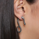 Lost Lady New Fashion Personality Trend Snake Earrings Ladies Alloy Earrings Jewelry Wholesale Direct Sales daiiibabyyy