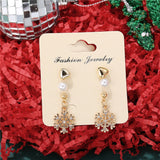 17KM Fashion Long Christmas Earrings for Women Girl Snowman Deer Bell Tree Drop Earring Ear Christmas Jewelry Accessories Gifts daiiibabyyy