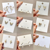 Earrings for Women Pearl Crystal Resin Earrings Jewelry Accessories Wholesale  Stud Earrings Women  Butterfly Jewelry daiiibabyyy