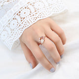 Lady Small Fresh Shell Flower Rose Gold Open Rings Fashion Korean Jewelry For Woman 2020 New Wedding Elegant Unusual Ring daiiibabyyy