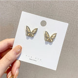 Earrings for Women Pearl Crystal Resin Earrings Jewelry Accessories Wholesale  Stud Earrings Women  Butterfly Jewelry daiiibabyyy