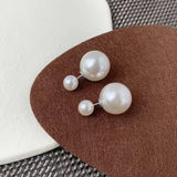 Daiiibabyyy New In Women Piercing Stud Earrings Imitation Pearls Push-back Trendy Classic Jewelry User Benefits Cheap Free Shipping