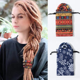 Daiiibabyyy Spiral Lock Hair Ties Bendable Dreadlocks Hair Tie Long Ponytail Holders Headband Rope for Long Dreads Thick Curly Hair Holder