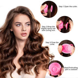 10pcs Magic Hair Curler Heatless Hair Rollers Curlers Soft Silicone Hairstyle Roller Wave Formers DIY Curling Hair Styling Tools daiiibabyyy