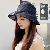 Daiiibabyyy Fisherman Hat Women Summer Light Casual Korean Lace Sun Hat Embroidery Fashion Three-dimensional Butterfly Basin Hats for Women