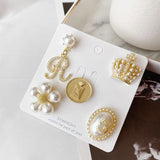 Set Imitation Pearl Rhinestones Pin Coat Clothes Accessories Gift Prevent Exposure Brooches for Women daiiibabyyy