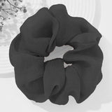 Daiiibabyyy Oversize Organza Scrunchies New Solid Colors Hair Tie Big Size Hair Bands Women Girl Elastic Ponytail Hair Rubber Rope Headwear