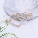 1Pc Fashion Crystal Rhinestones Hairpin Star Triangle Round Shape Women Hair Clips Pearl Barrettes Hair Styling Accessories daiiibabyyy