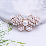 1Pc Fashion Crystal Rhinestones Hairpin Star Triangle Round Shape Women Hair Clips Pearl Barrettes Hair Styling Accessories daiiibabyyy