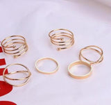 Korean Ring Sets Rings For Women Simple Pop Jewelry Gold Ring Fashion Rings  Women daiiibabyyy