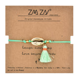 ZMZY New Tassel Shell Bracelets For Women Boho Beach Beads Bracelet Anklet Handmade Adjustable Bohemian Jewelry Gift Love Gift daiiibabyyy