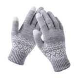 Winter Warm thick touch screen gloves Women's Cashmere wool Knitted Gloves Solid Mittens for Mobile Phone Tablet Pad daiiibabyyy