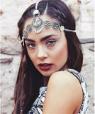 Gypsy Turkish Bohemian Head Chain Indian Hair Jewelry Tribal Forehead Dancing Wedding Hair Accesories Boho Headband Headpieces daiiibabyyy