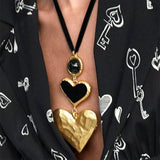 KMVEXO 2019 Fashion Big Love Heart Collar Choker Necklaces For Women Vintage Statement Pendant Necklaces Wedding Party Gifts