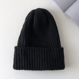 New Candy Colors Winter Hat Women Knitted Hat Warm Soft Trendy Hat Kpop Style Wool Beanie Elegant All-match Hat daiiibabyyy