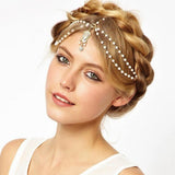 1pc Hair Decoration Hair Band Head Dress Indian Boho Beaded Head Piece Headbands Fashion Women Head Chain Hair Jewelry daiiibabyyy