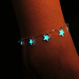 BKLD Vintage Beach Style Light Stars Anklets Bracelet For Women Boho Pendant Anklet Bohemian Foot Jewelry Gift