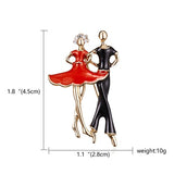 RINHOO Gymnastics Girl Flower Dancer Crystal Brooches for Women Cute Pin Bijouterie High Quality Corsage Fashion Wedding Jewelry daiiibabyyy