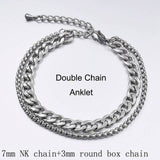 Stainless Steel Anklets For Women Beach Foot Jewelry Leg Chain Ankle Bracelets Men or Women Holiday Accessories 2019 New daiiibabyyy