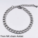 Stainless Steel Anklets For Women Beach Foot Jewelry Leg Chain Ankle Bracelets Men or Women Holiday Accessories 2019 New daiiibabyyy