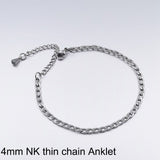 Stainless Steel Anklets For Women Beach Foot Jewelry Leg Chain Ankle Bracelets Men or Women Holiday Accessories 2019 New daiiibabyyy