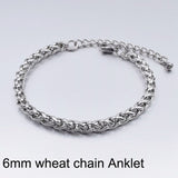 Stainless Steel Anklets For Women Beach Foot Jewelry Leg Chain Ankle Bracelets Men or Women Holiday Accessories 2019 New daiiibabyyy