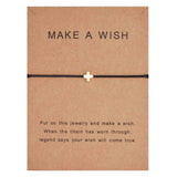 Make a Wish Crown Five-stars Cross Heart Woven Paper Card Bracelet Adjustable Lucky Red String Bracelets Femme Jewelry daiiibabyyy