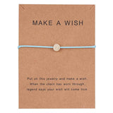 Make a Wish Crown Five-stars Cross Heart Woven Paper Card Bracelet Adjustable Lucky Red String Bracelets Femme Jewelry daiiibabyyy