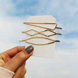 17KM 25 New Simulated-pearl Hair Clips 2019 For Women DIY Fashion Gold Shell Hairpins Set Female Hairwear Korea Jewelry Dropship daiiibabyyy