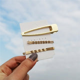 17KM 25 New Simulated-pearl Hair Clips 2019 For Women DIY Fashion Gold Shell Hairpins Set Female Hairwear Korea Jewelry Dropship daiiibabyyy