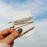 17KM 25 New Simulated-pearl Hair Clips 2019 For Women DIY Fashion Gold Shell Hairpins Set Female Hairwear Korea Jewelry Dropship daiiibabyyy