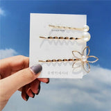 17KM 25 New Simulated-pearl Hair Clips 2019 For Women DIY Fashion Gold Shell Hairpins Set Female Hairwear Korea Jewelry Dropship daiiibabyyy