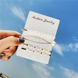 17KM 25 New Simulated-pearl Hair Clips 2019 For Women DIY Fashion Gold Shell Hairpins Set Female Hairwear Korea Jewelry Dropship daiiibabyyy