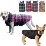 Winter Pet Clothes Two Sided Tartan Dog Jacket  Pet Coat Winter Clothes Puppy Clothing For Small Medium Large Dogs 7 Size daiiibabyyy