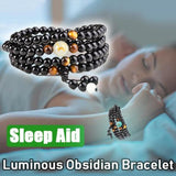 1PC Natural Stone Black Obsidian Magnetic Therapy Bracelet Weight Loss Unisex Slimmy Health Care Bracelet daiiibabyyy