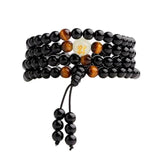 1PC Natural Stone Black Obsidian Magnetic Therapy Bracelet Weight Loss Unisex Slimmy Health Care Bracelet daiiibabyyy