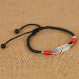 Simple Adjustable Handmade Leaf Anklets Woven Adjustable Rope Lucky Foot Bracelet For Women Men Jewelry daiiibabyyy