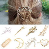 Glamour Fashion Hair Clip Hair Pins for Women Sweet Hairpin Jewelry Lady Pearl Barrette Stick Heart Headwear Kid Girls Children daiiibabyyy