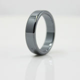 Fashion Jewelry Grade AAA Quality smooth 6 mm Width Flat Hematite Rings (1 Piece ) HR1002 daiiibabyyy