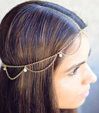 Gypsy Turkish Bohemian Head Chain Indian Hair Jewelry Tribal Forehead Dancing Wedding Hair Accesories Boho Headband Headpieces daiiibabyyy